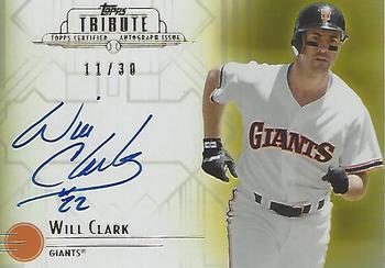 2014 Topps Tribute - Autographs Yellow #TA-WC Will Clark Front