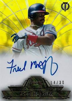 2014 Topps Tribute - Tribute to the Pastime Autographs Yellow #TPT-FM Fred McGriff Front