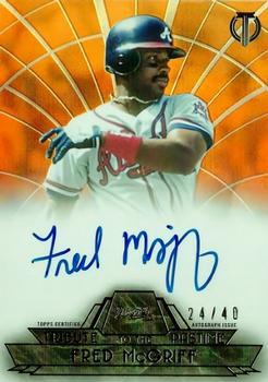 2014 Topps Tribute - Tribute to the Pastime Autographs Orange #TPT-FM Fred McGriff Front