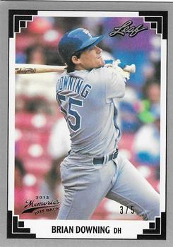 2013 Leaf Memories - 1991 Leaf Buy Backs Gold #269 Brian Downing Front