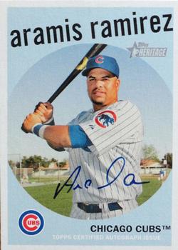 2008 Topps Heritage - Real One Autographs #ROA-AR Aramis Ramirez Front