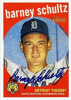 2008 Topps Heritage - Real One Autographs #ROA-BS Barney Schultz Front