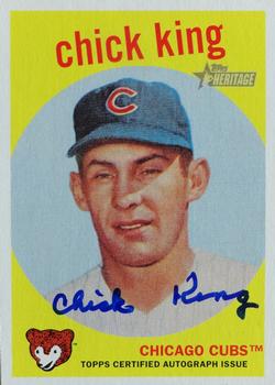 2008 Topps Heritage - Real One Autographs #ROA-CK2 Chick King Front