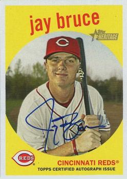 2008 Topps Heritage - Real One Autographs #ROA-JAB Jay Bruce Front