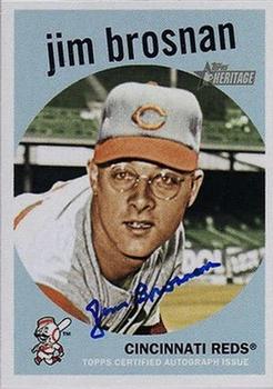 2008 Topps Heritage - Real One Autographs #ROA-JB Jim Brosnan Front
