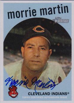 2008 Topps Heritage - Real One Autographs #ROA-MM Morrie Martin Front