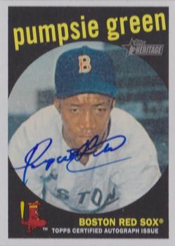 2008 Topps Heritage - Real One Autographs #ROA-PG Pumpsie Green Front