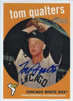 2008 Topps Heritage - Real One Autographs #ROA-TQ Tom Qualters Front