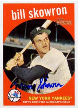 2008 Topps Heritage - Real One Autographs #ROA-BMS Bill Skowron Front