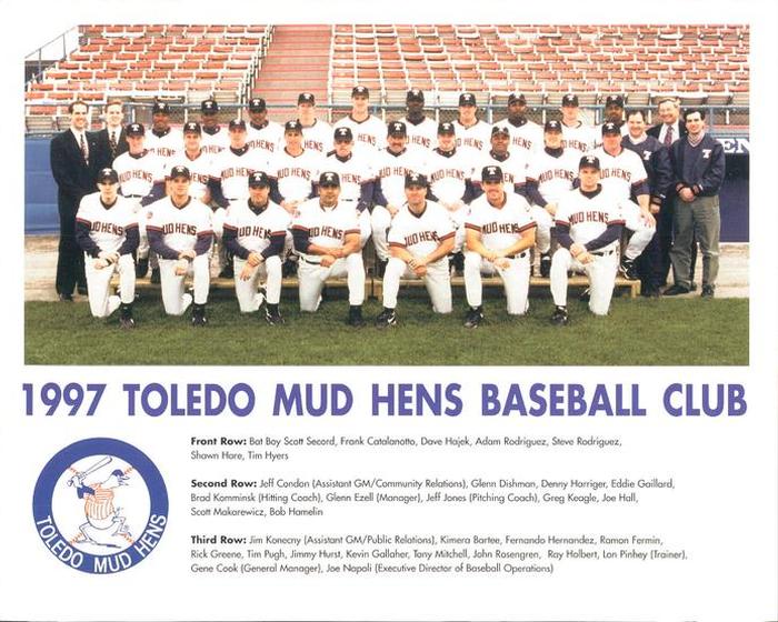 1997 Toledo Mud Hens Team Photo #1 Team Photo Front