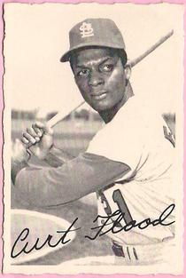 1969 O-Pee-Chee - Deckle #NNO Curt Flood Front