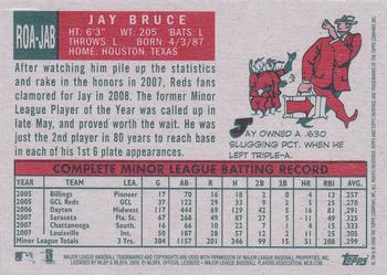 2008 Topps Heritage - Real One Autographs Red Ink #ROA-JAB Jay Bruce Back