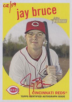 2008 Topps Heritage - Real One Autographs Red Ink #ROA-JAB Jay Bruce Front