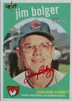 2008 Topps Heritage - Real One Autographs Red Ink #ROA-JB Jim Bolger Front