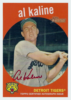 2008 Topps Heritage - Real One Autographs Red Ink #ROA-AK Al Kaline Front