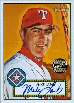 2001 Topps Heritage - Autographs #THA-ML Mike Lamb Front