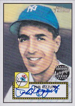 2001 Topps Heritage - Autographs #THA-PFR Phil Rizzuto Front