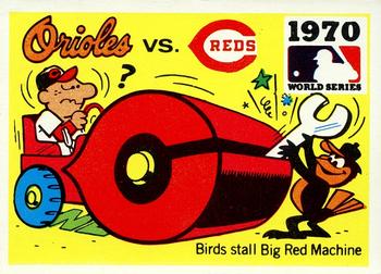 1971 Fleer World Series (Black Backs) #68 1970 - Orioles vs. Reds Front