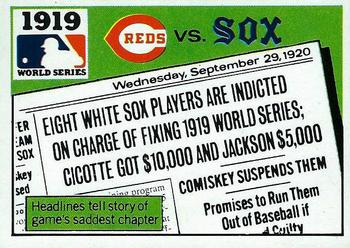 1971 Fleer World Series (Black Backs) #17 1919 - Reds vs. White Sox Front