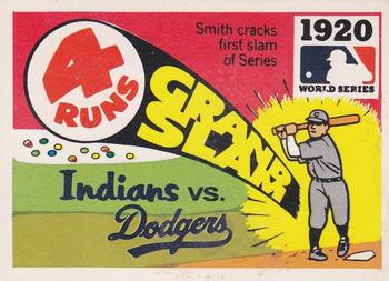1971 Fleer World Series (Black Backs) #18 1920 - Indians vs. Dodgers - Elmer Smith Front