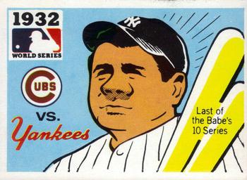 1971 Fleer World Series (Black Backs) #30 1932 - Cubs vs. Yankees - Babe Ruth Front