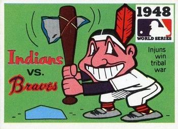 1971 Fleer World Series (Black Backs) #46 1948 - Indians vs. Braves Front