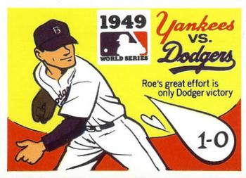1971 Fleer World Series (Black Backs) #47 1949 - Yankees vs. Dodgers - Preacher Roe Front