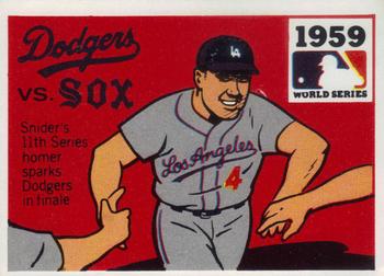 1971 Fleer World Series (Black Backs) #57 1959 - Dodgers vs. White Sox - Duke Snider Front