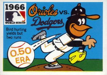 1971 Fleer World Series (Black Backs) #64 1966 - Orioles vs. Dodgers Front