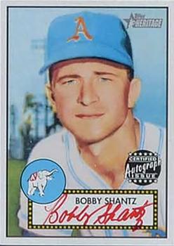 2001 Topps Heritage - Autographs Red Ink #THA-BS Bobby Shantz Front