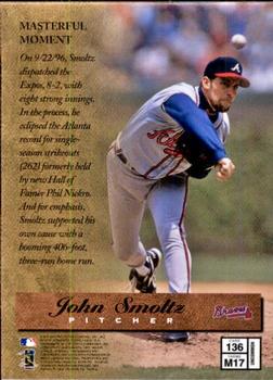 1997 Finest #136 John Smoltz Back