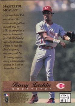 1997 Finest #157 Barry Larkin Back