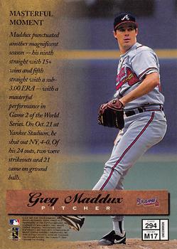 1997 Finest #294 Greg Maddux Back