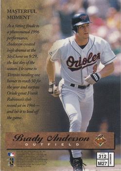 1997 Finest #312 Brady Anderson Back