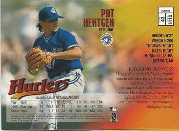 1997 Finest #43 Pat Hentgen Back