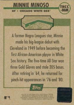 2001 Topps Heritage - Clubhouse Collection Relics #THCC-AMM Minnie Minoso Back