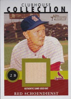 2001 Topps Heritage - Clubhouse Collection Relics #THCC-ARS Red Schoendienst  Front