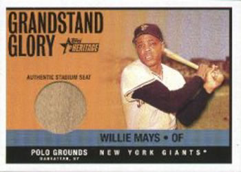2001 Topps Heritage - Grandstand Glory #THGG-WM Willie Mays Front