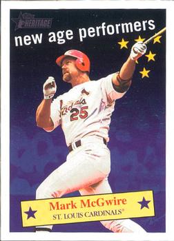 2001 Topps Heritage - New Age Performers #NAP10 Mark McGwire Front
