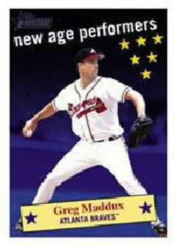 2001 Topps Heritage - New Age Performers #NAP15 Greg Maddux Front