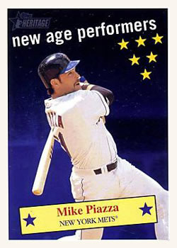 2001 Topps Heritage - New Age Performers #NAP1 Mike Piazza Front