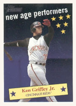 2001 Topps Heritage - New Age Performers #NAP5 Ken Griffey Jr. Front