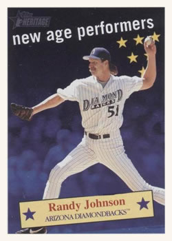 2001 Topps Heritage - New Age Performers #NAP7 Randy Johnson Front