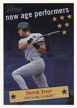 2001 Topps Heritage - New Age Performers #NAP8 Derek Jeter Front