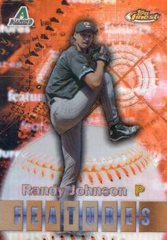 2000 Finest - Refractors #124 Randy Johnson / Pedro Martinez Front