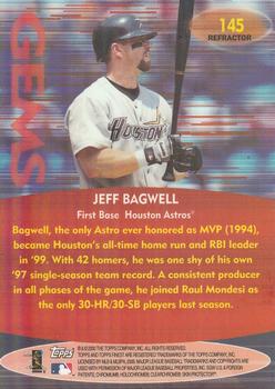 2000 Finest - Refractors #145 Jeff Bagwell Back