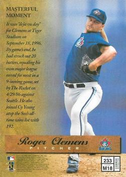 1997 Finest - Refractors #233 Roger Clemens Back