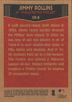 2002 Topps Heritage - Classic Renditions #CR-8 Jimmy Rollins Back