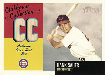 2002 Topps Heritage - Clubhouse Collection #CC-HS Hank Sauer Front