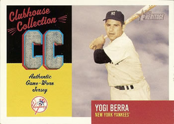 2002 Topps Heritage - Clubhouse Collection #CC-YB Yogi Berra Front